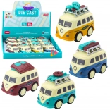 Rulotă-jucărie cu mecanism de fricțiune și bagaje mobile pe acoperiș