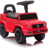 Trotinetă fără pedale MERCEDES G‑Class, roșie, sunete de claxon și motor