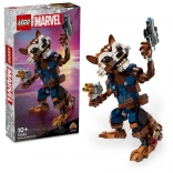 Lego Marvel Rocket și Baby Groot – figurină articulată de 22 cm