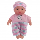 Păpușă bebeluș roz 18 cm