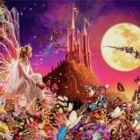 Puzzle 260 piese Fairy Fantasies – zâne, fluturi și castel