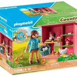 Playmobil Country – găini cu puișori și coteț