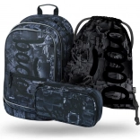 Set școlar BAAGL Core Technic: rucsac, penar, săculeț