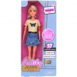Păpușa Lili în Fustă de Denim 30 cm