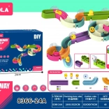 Pistă cu bile cu ventuze pentru cadă, 34 piese