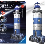 Ravensburger puzzle 3D iluminat far, ediție de noapte, 216 piese