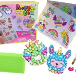 Set de autocolante cu diamante – modele colorate diverse