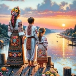 Pictură cu diamante Rămas bun 30 × 40 cm NORIMPEX