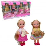 Păpușă cu cățeluș 11 cm