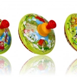 Rață clasică din metal cu imagini de la fermă