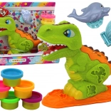 Dinosaurus Set plastilină 6 culori Delfin Scoică