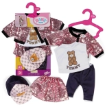 baby born glam outfit – set de haine în 5 piese pentru păpuși 43 cm