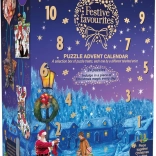 Gibsons calendar advent cu puzzle Favoritelor Sărbătorilor pentru 24 de zile