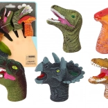 Marionete colorate pentru degete Dinozauri, set de 5 bucăți