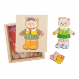Puzzle de îmbrăcat Doamna Ursoaică BIGJIGS TOYS