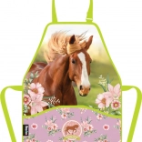 Șorț pentru copii cu motiv cu cai