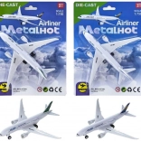 Avion din metal și plastic pentru copii 15 × 16,4 × 4,6 cm
