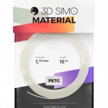 Filament PETG Pro pentru pixuri 3D și imprimare 3D, alb, 1,75 mm (15 m)