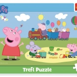 Puzzle 15 piese Trenulet Peppa Pig