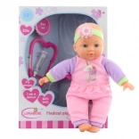 Bebeluș Doctoriță cu Corp Moale pe Baterii