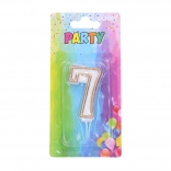 Lumânare pentru petrecere, cifra 7 – auriu