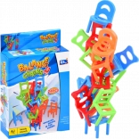 Joc de echilibru de masă cu scăunele căzătoare – 24 buc