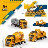 Vehicul de construcții metalic 1:36 cu mecanism pull-back