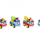 Mașinuță de construcții cu față 13 cm cu mecanism cu inerție