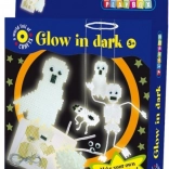 Mărgele termoadezive fosforescente Schelete și fantome 1100 buc