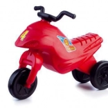 Bicicletă de echilibru SUPER BIKE roșie, 3 roți, înălțime 44 cm