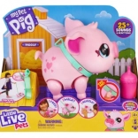 little live pets purceluș interactiv piggly cu lesă