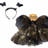 Set de carnaval fluture – negru