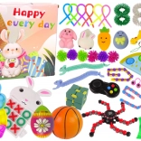 Set de Paște cu jucării fidget Pop It și squishy antistres – 42 piese