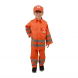 Costum de gunoier pentru copii cu inscripție în limba cehă (128–140 cm)