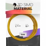 filament real gold 1,75 mm pentru pixuri și imprimare 3D – auriu, 15 m