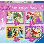 Puzzle Ravensburger Prințese Disney 4în1