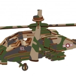Woodcraft puzzle 3D din lemn elicopter de atac APACHE
