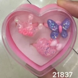 Set 3 inele cu sclipici