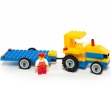 Set de constructii Tractor cu Remorcă 84 piese