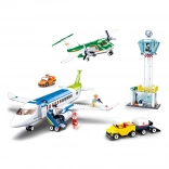Sluban aeroport cu două avioane set de construcție