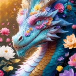 Puzzle Dragon colorat 1000 de piese TREFL