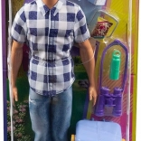 Barbie Ken camping – păpușă cu accesorii