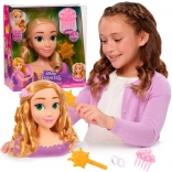 Cap de coafat PRINȚESA DISNEY RAPUNZEL – set de styling cu accesorii