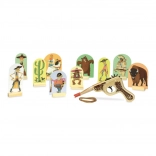 Pistolă western din lemn cu ținte VILAC