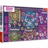 Puzzle 500 Neon HELLO KITTY Trefl