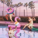 ravensburger puzzle moment: petrecere la piscină 200 piese