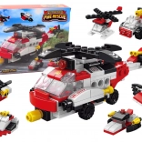Blocuri de construcție Elicopter 6‑în‑1 Set vehicule DIY 117 piese.
