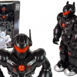 Robot interactiv negru cu lumini și sunete