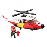 Elicopter de salvare QMAN MINE CITY FIRE LINE – set de construcție cu 91 de piese