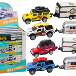 Mașinuță off-road cu trailer rulotă